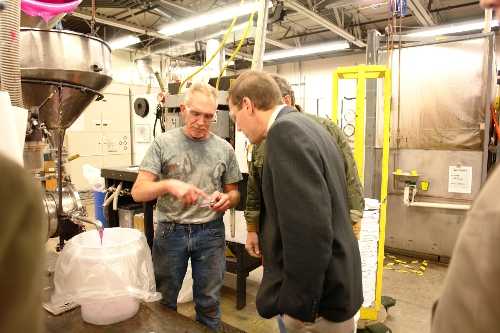 Senator David J. Valesky Tours Golden Artist Colors