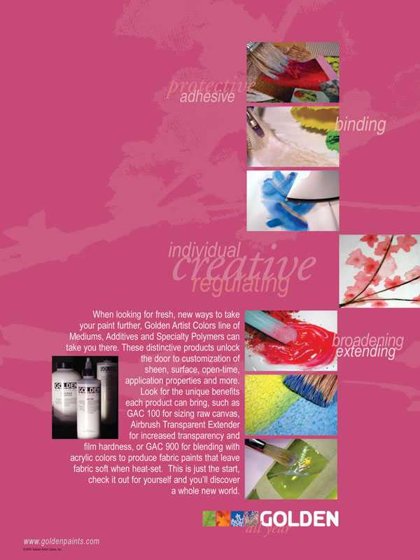 Polymers and Mediums and Additives Modify and Enhance