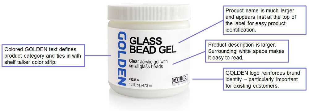 GOLDEN Introduces New Look for GOLDEN Grounds, Mediums, Additives and Varnishes